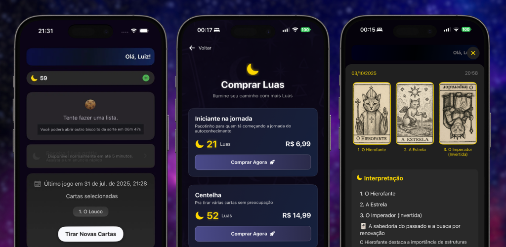 Black Cat — App de Tarot Online
